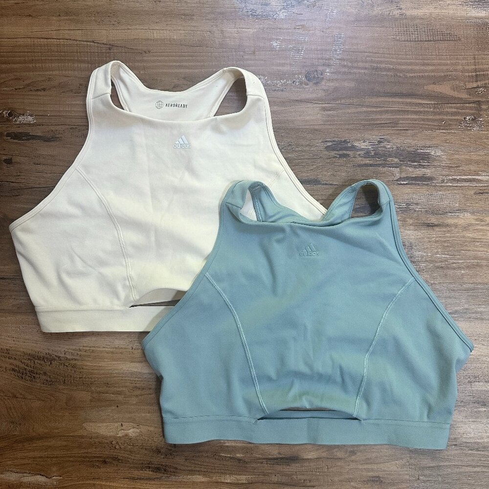 Adidas Women's Coreflow Studio Medium Support 4 Elements Bra Set D/DD Large